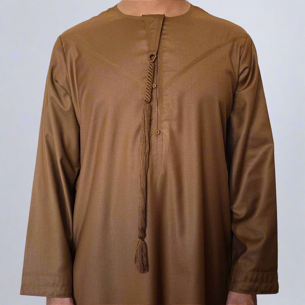 Premium Emirati Thobe | Zip and Detchable Tassel