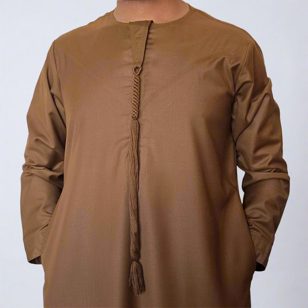 Premium Emirati Thobe | Zip and Detchable Tassel