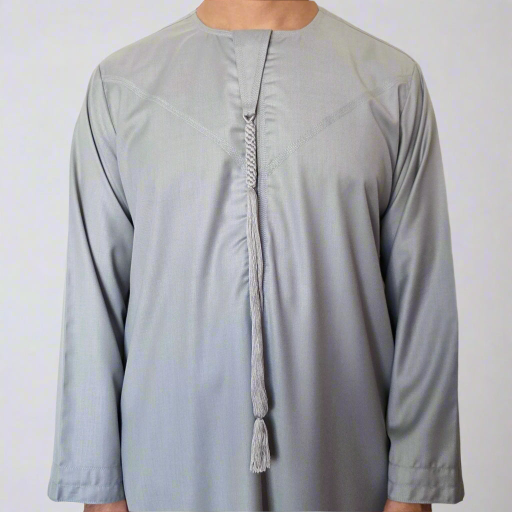 Premium Emirati Thobe | Zip and Detchable Tassel