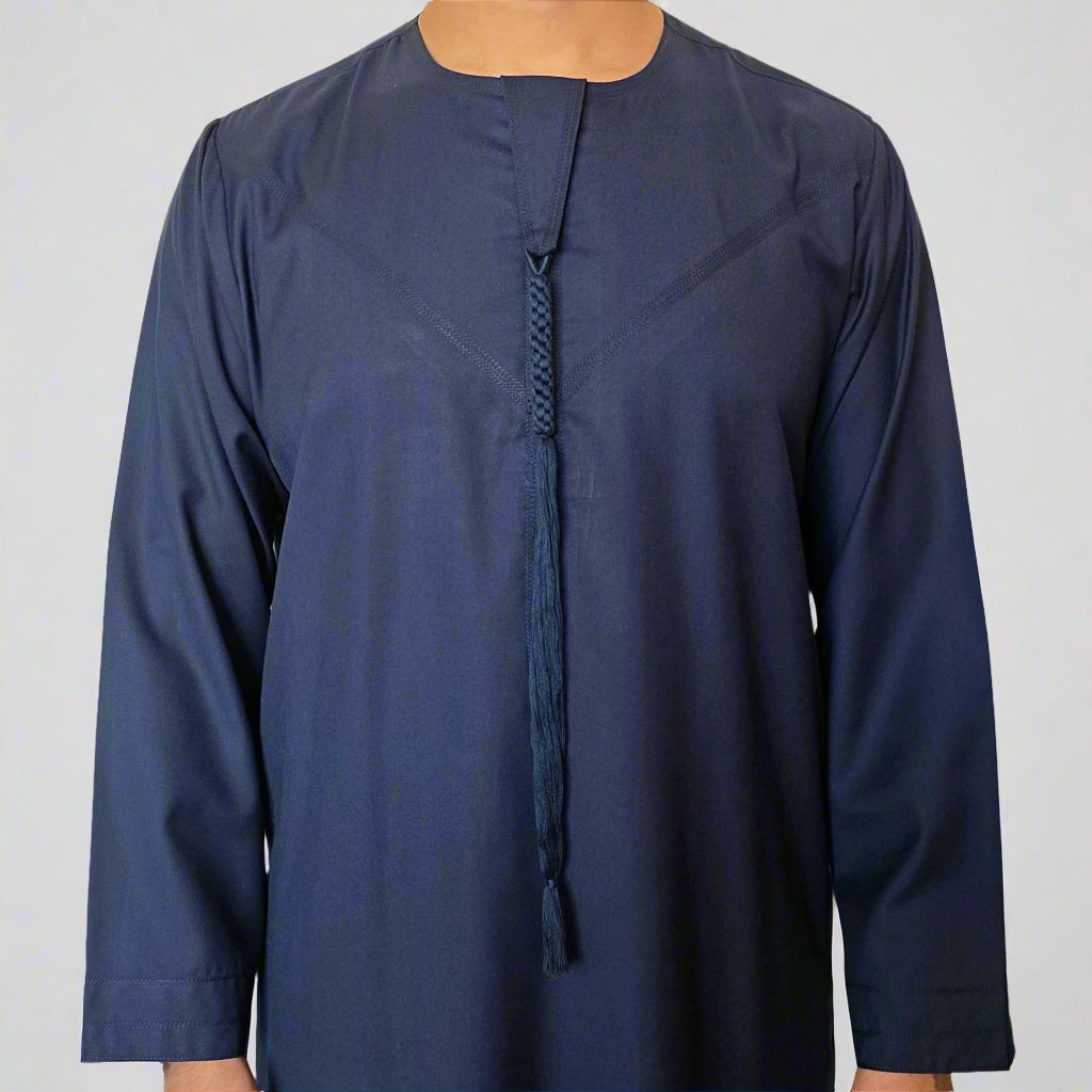 Premium Emirati Thobe | Zip and Detchable Tassel