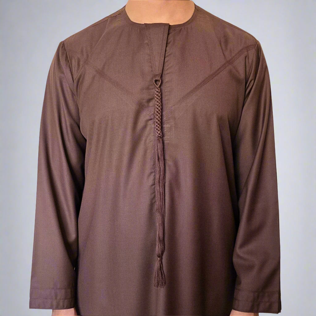 Premium Emirati Thobe | Zip and Detchable Tassel