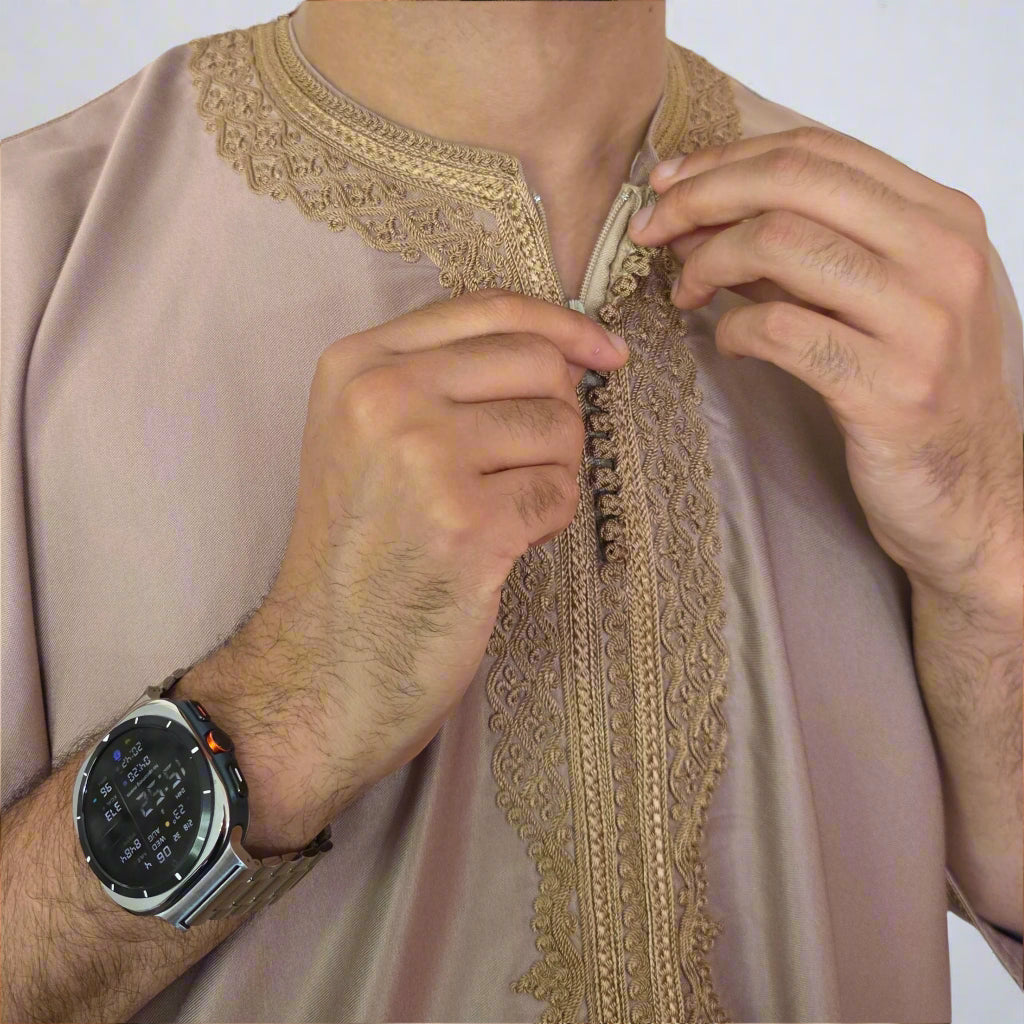 Premium Zip Gandoura | Moroccan Thobe