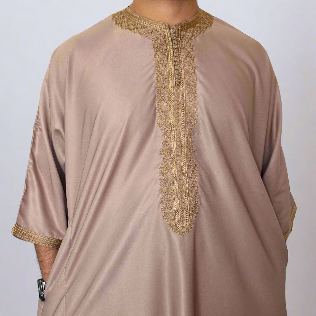 Premium Zip Gandoura | Moroccan Thobe
