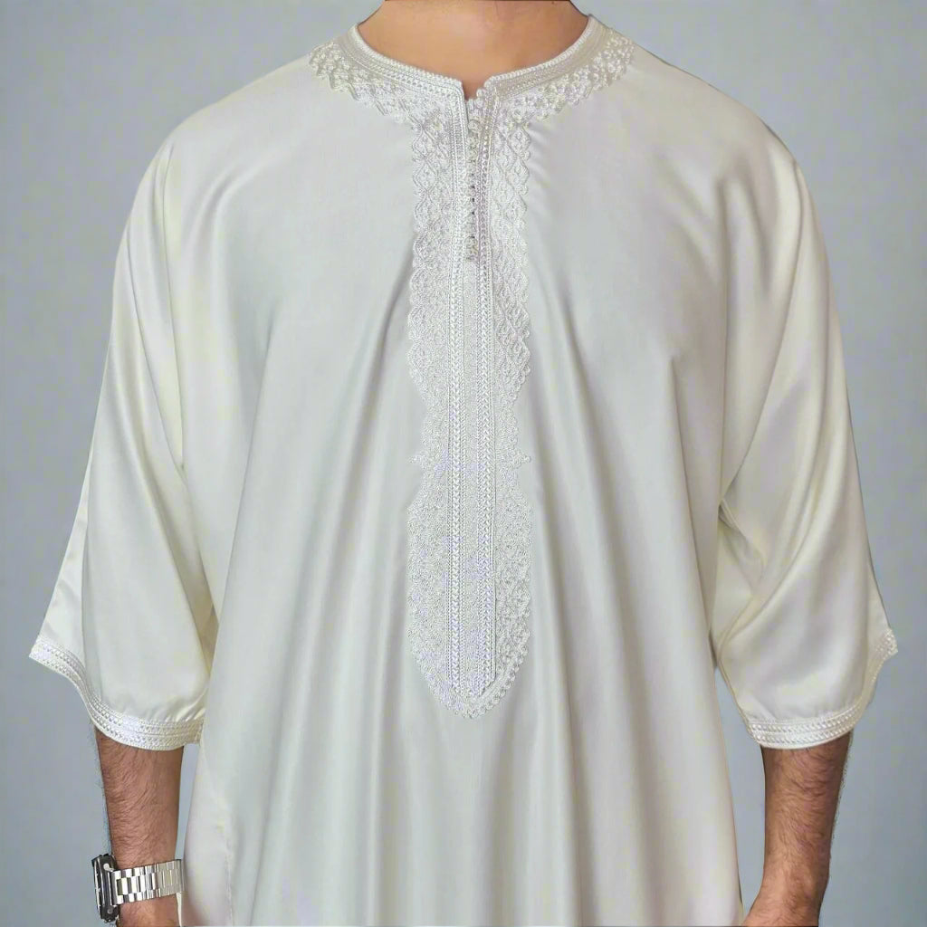 Premium Zip Gandoura | Moroccan Thobe