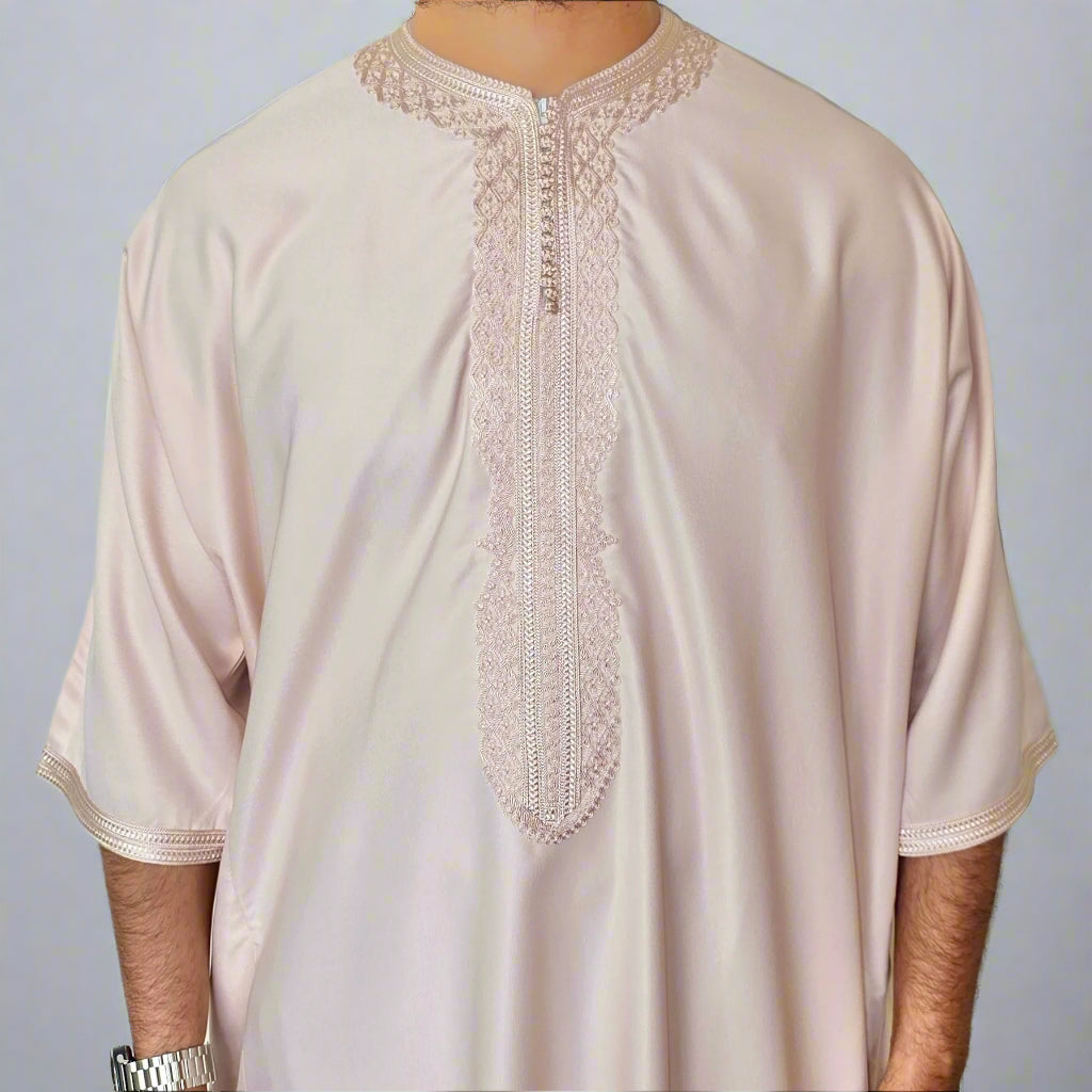 Premium Zip Gandoura | Moroccan Thobe