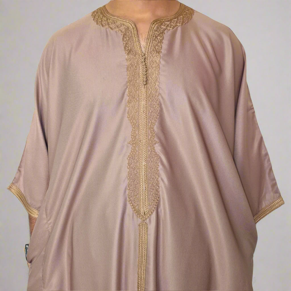 Premium Gandoura (With Middle Line) | Moroccan Thobe