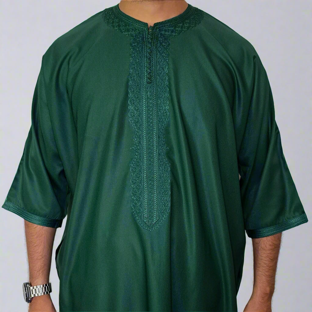 Premium Zip Gandoura | Moroccan Thobe