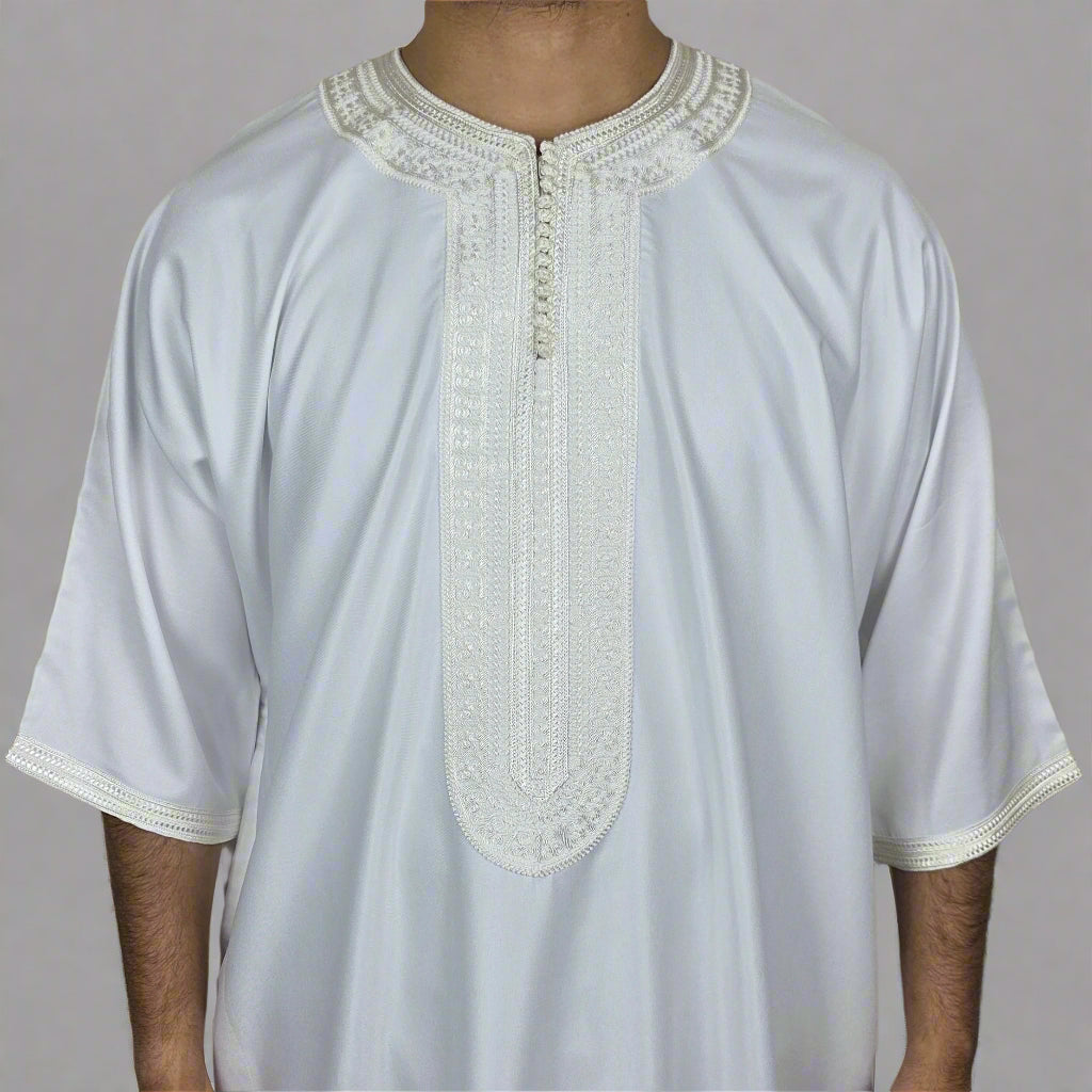 Premium Zip Gandoura | Moroccan Thobe