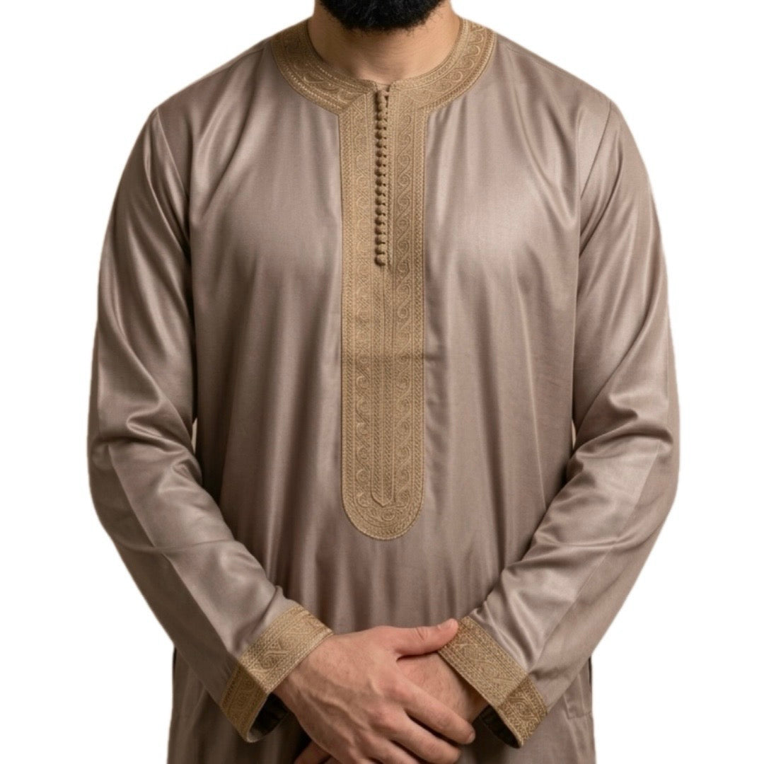 Moroccan Kaftan - Long Sleeve Moroccan Thobe
