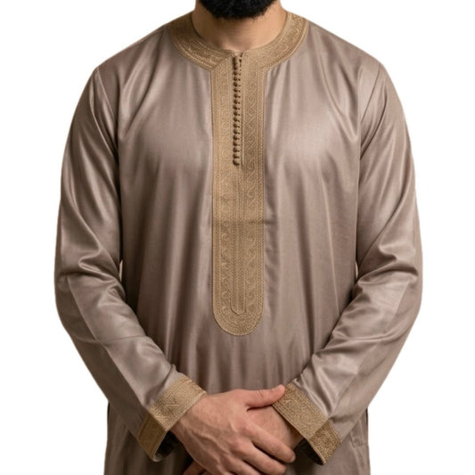Moroccan Kaftan - Long Sleeve Moroccan Thobe