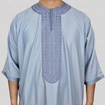 Premium Zip Moroccan Thobe | Moroccan Gandoura
