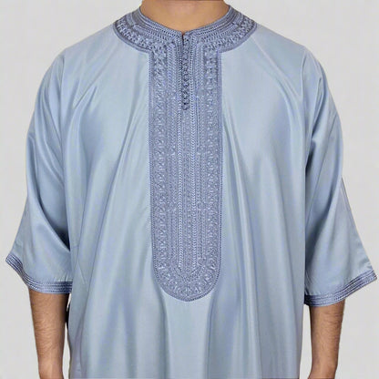 Premium Zip Gandoura | Moroccan Thobe