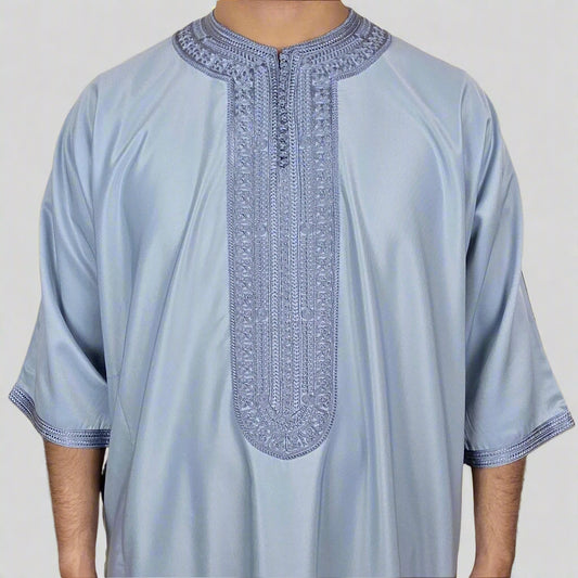 Premium Zip Gandoura | Moroccan Thobe