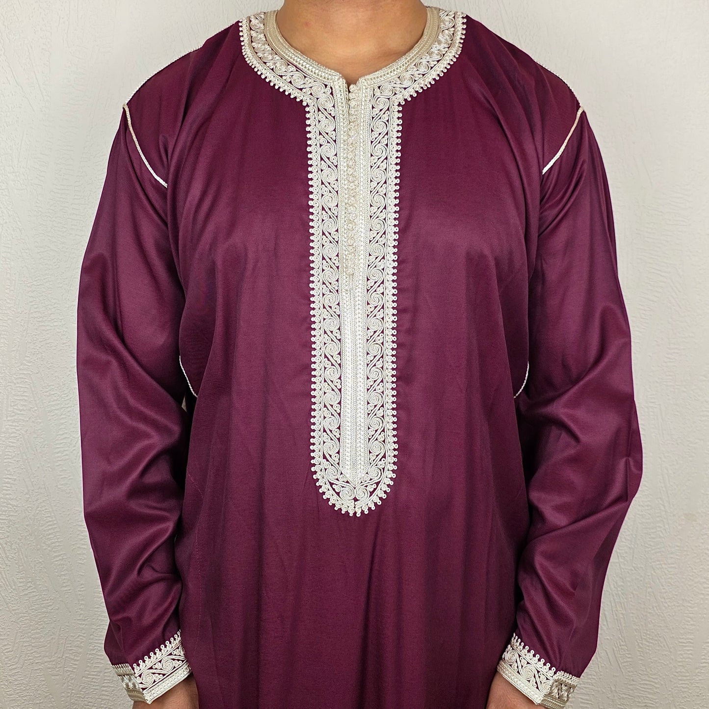 Premium Kaftan | Long Sleeve Zip Moroccan Thobe