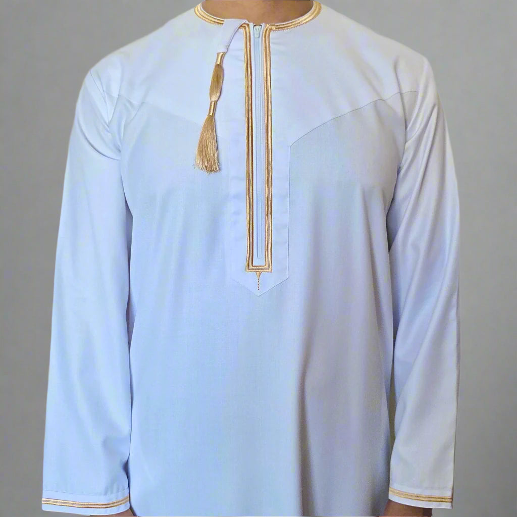 Premium Omani Thobe | Zip and Detatchable Tassel