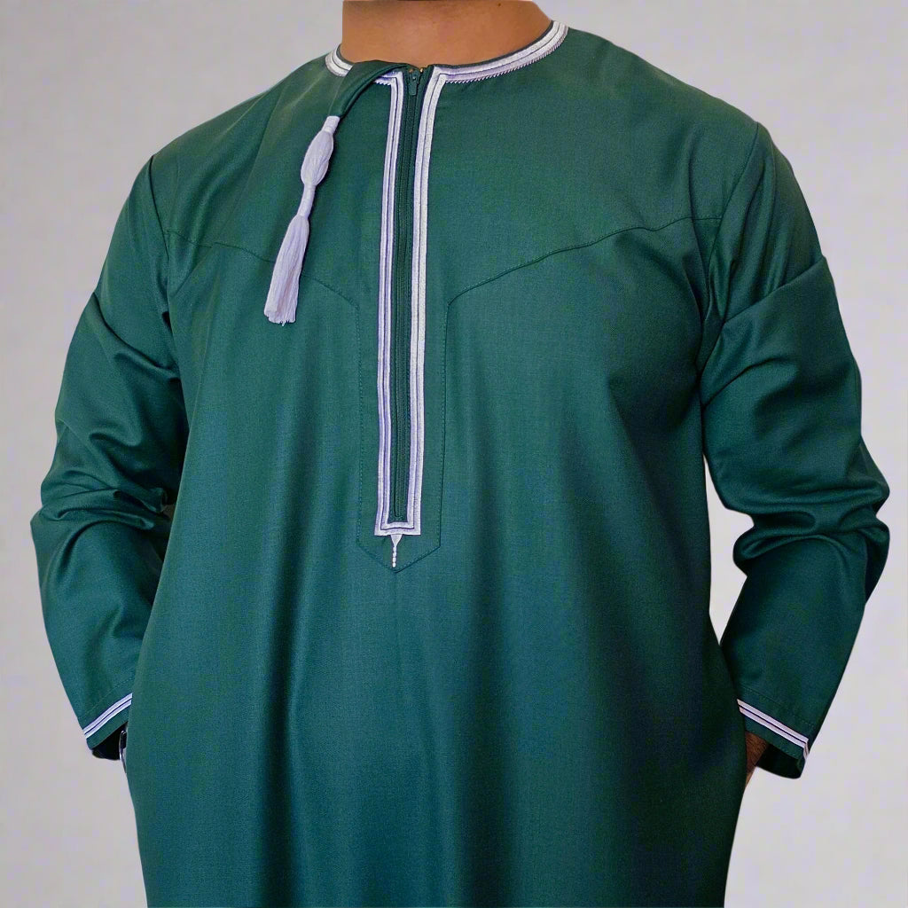 Premium Omani Thobe | Zip and Detatchable Tassel