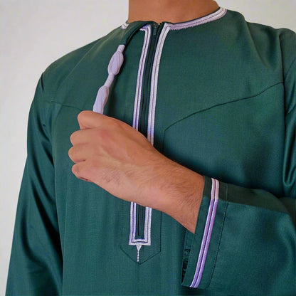 Premium Omani Thobe | Zip and Detatchable Tassel
