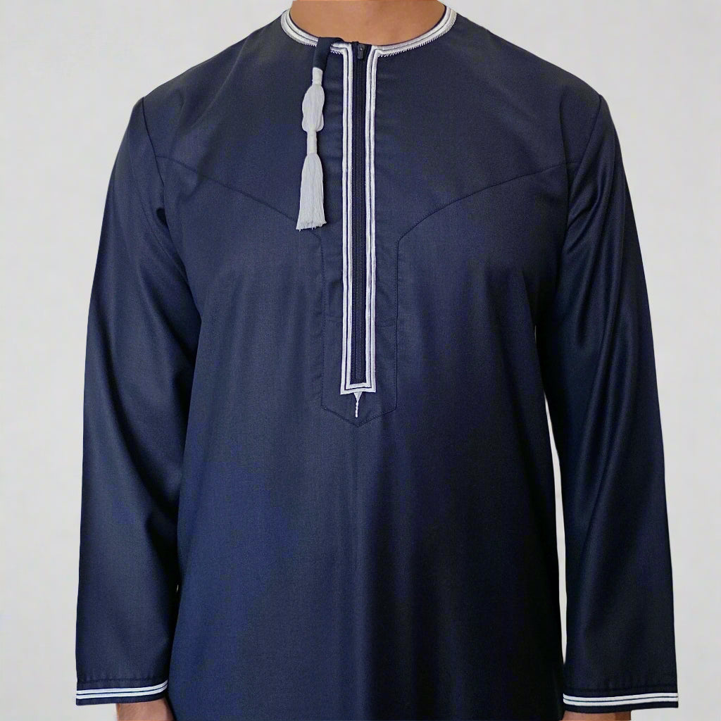 Premium Omani Thobe | Zip and Detatchable Tassel