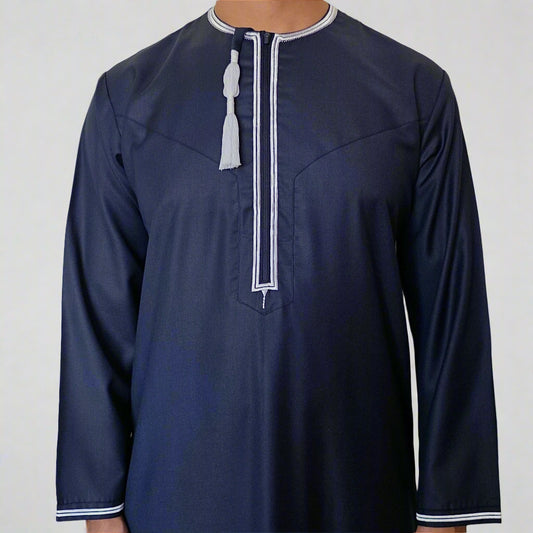 Premium Omani Thobe | Zip and Detatchable Tassel