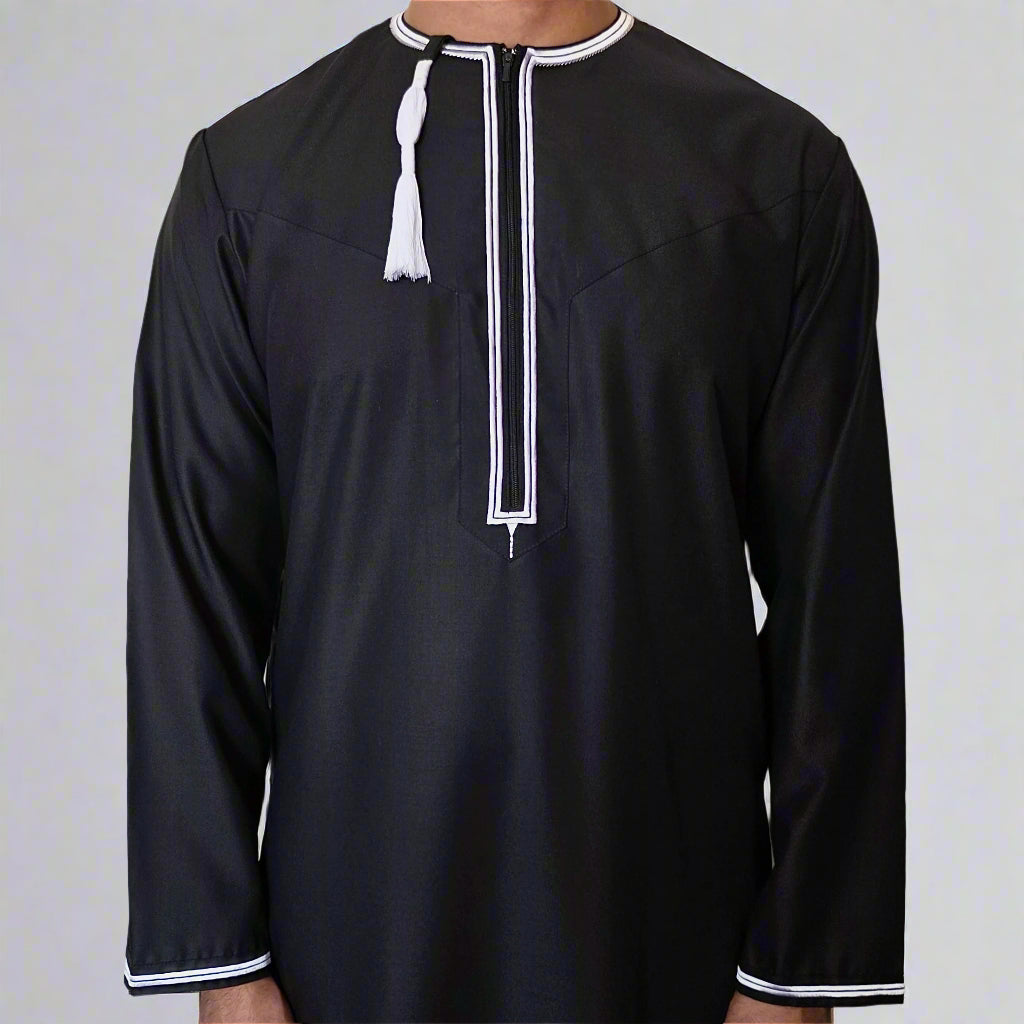 Premium Omani Thobe | Zip and Detatchable Tassel