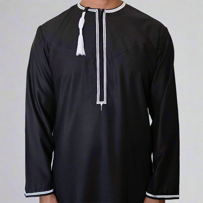 Premium Omani Thobe | Zip and Detatchable Tassel