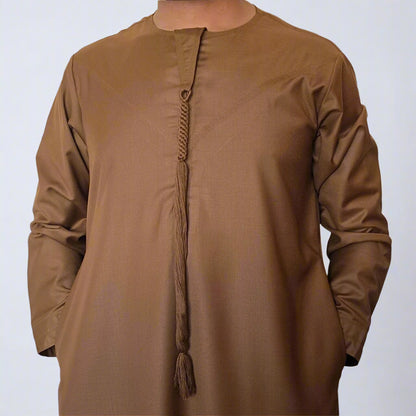 Premium Emirati Thobe | Zip and Detchable Tassel
