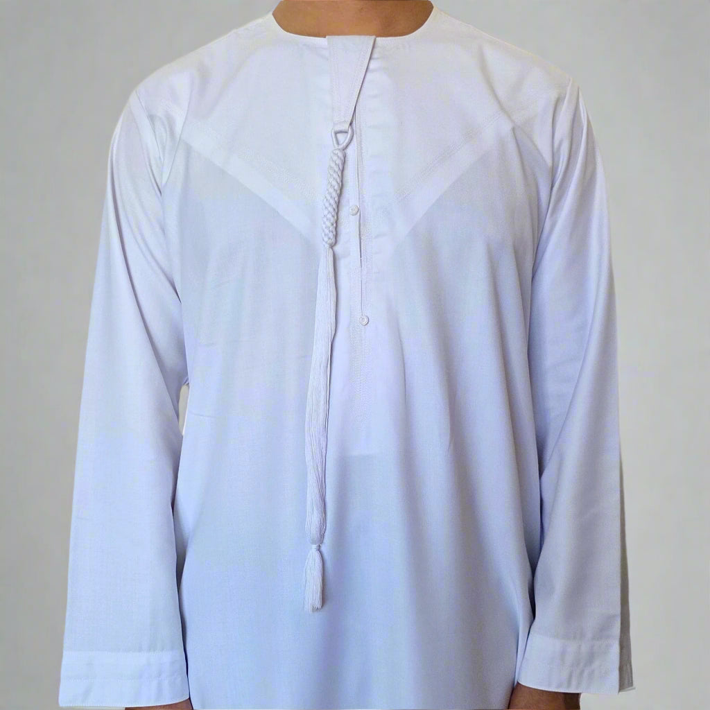 Premium Emirati Thobe | Zip and Detchable Tassel