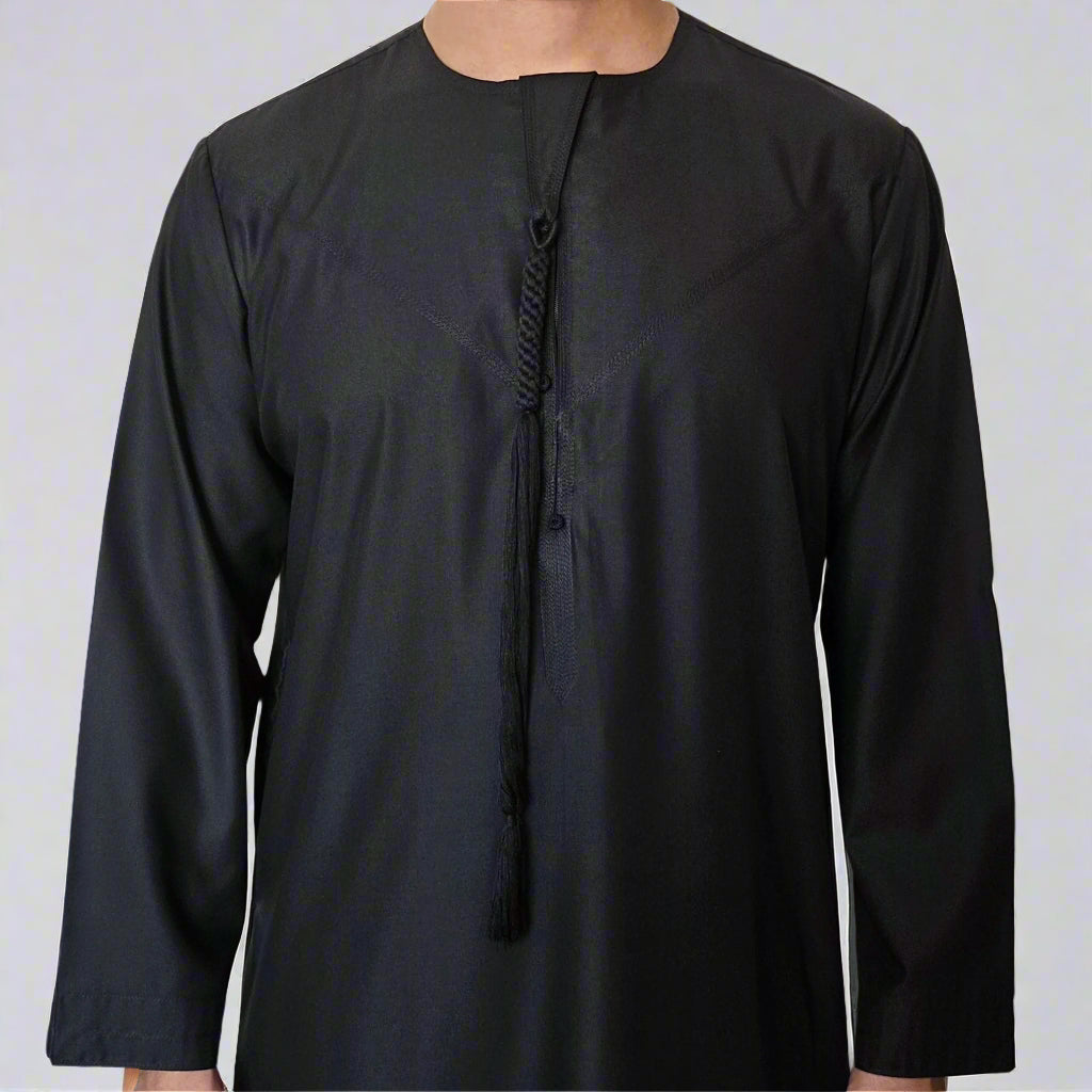 Premium Emirati Thobe | Zip and Detchable Tassel