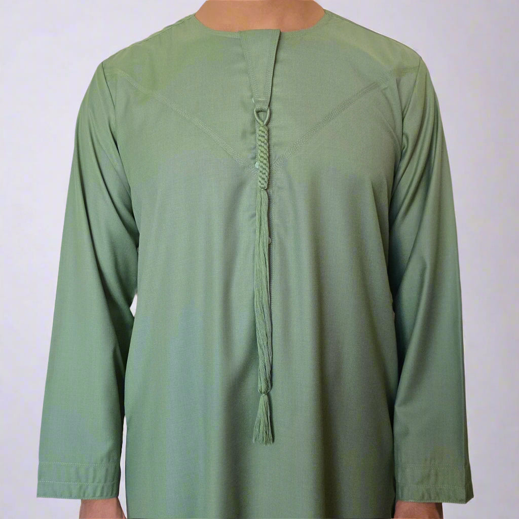 Premium Emirati Thobe | Zip and Detchable Tassel