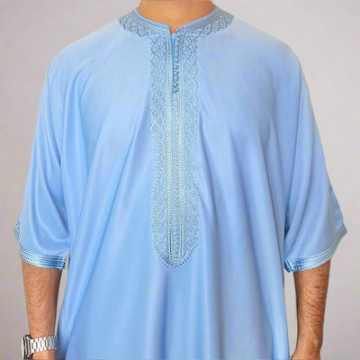 Premium Zip Moroccan Thobe | Moroccan Gandoura