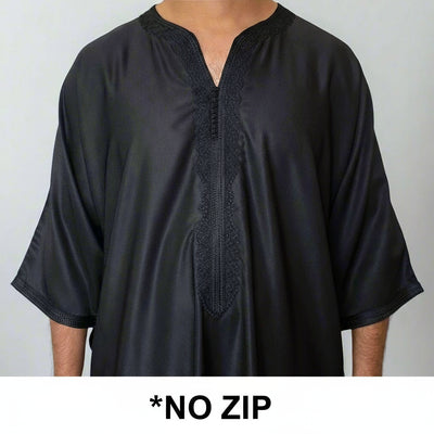 Premium Zip Moroccan Thobe | Moroccan Gandoura