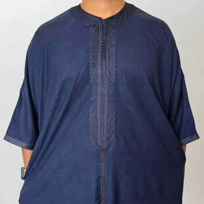 Premium Moroccan Gandoura (With Middle Line) | Moroccan Thobe