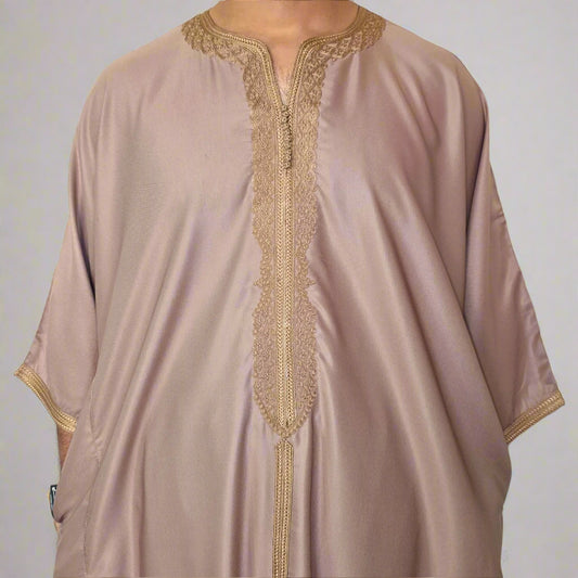 Premium Gandoura (With Middle Line) | Moroccan Thobe