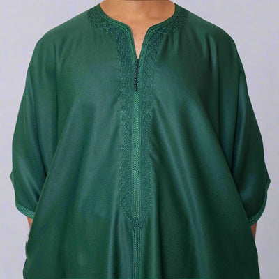Premium Moroccan Gandoura (With Middle Line) | Moroccan Thobe