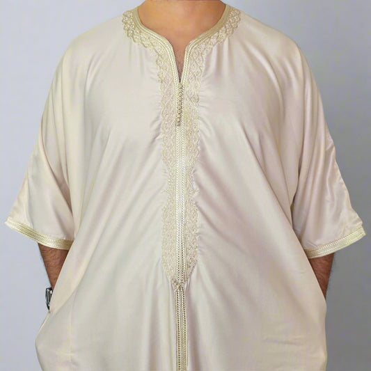 Premium Gandoura (With Middle Line) | Moroccan Thobe