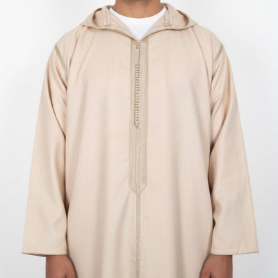 Beige Moroccan Djellaba