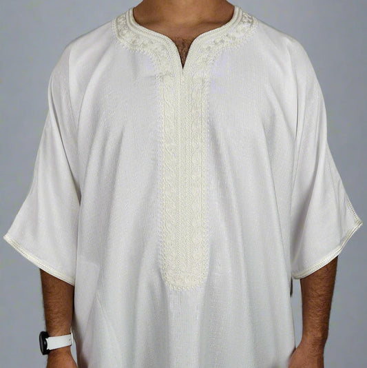 Premium Cotton Gandoura | Moroccan Thobe