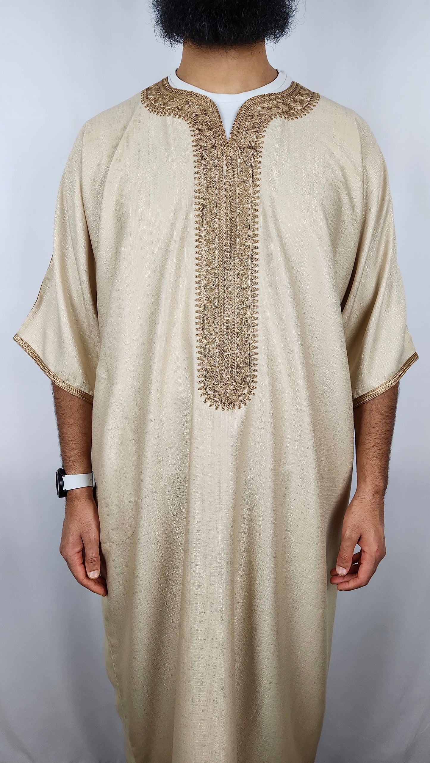 Premium Cotton Gandoura | "Crema"