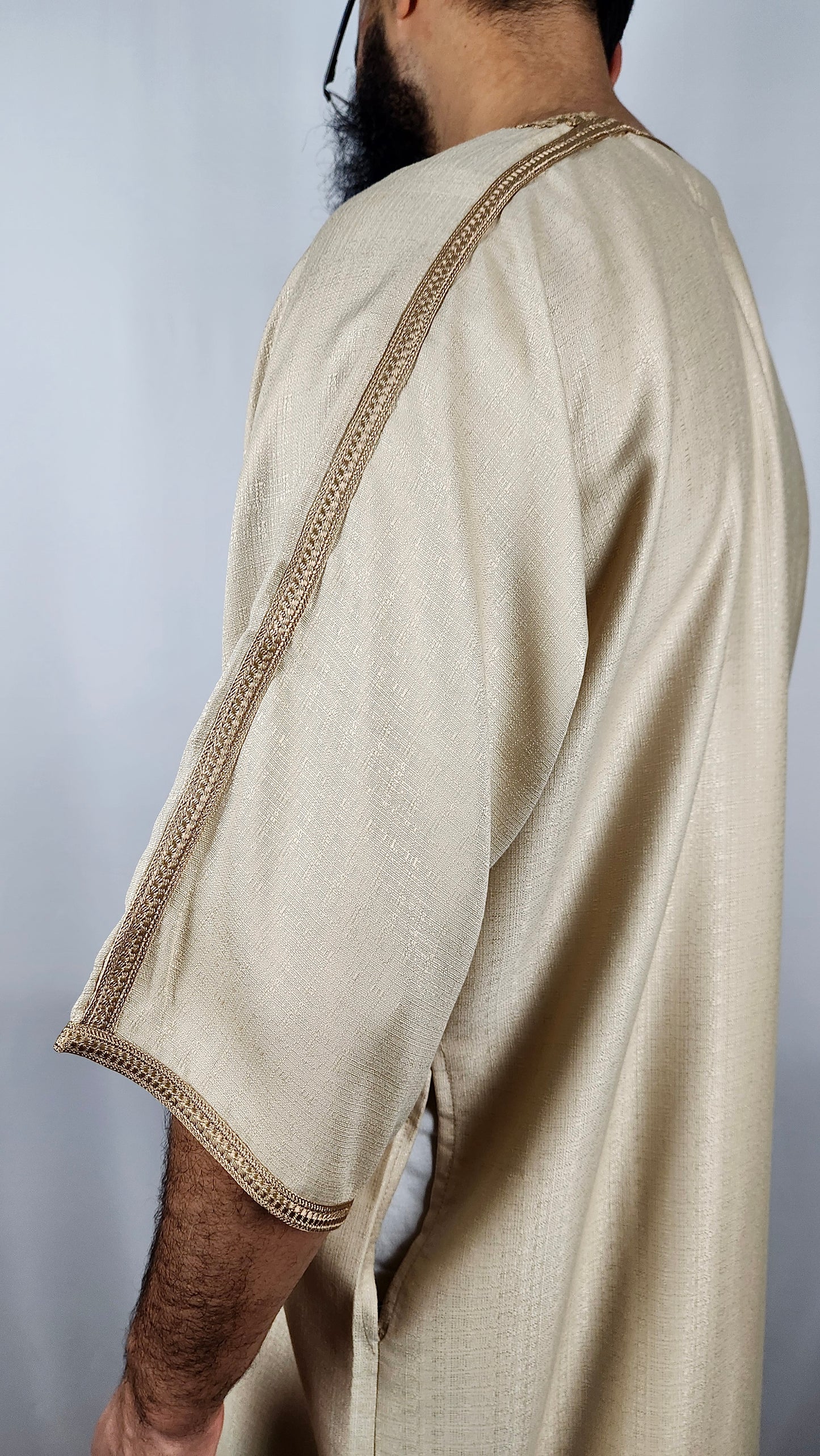 Premium Cotton Gandoura | "Crema"