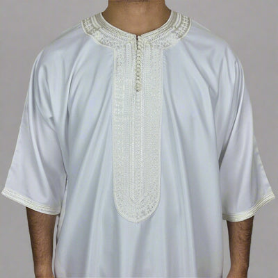 Premium Zip Moroccan Thobe | Moroccan Gandoura