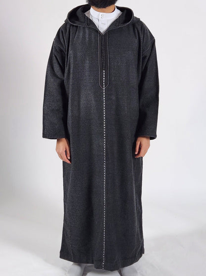 Cashmere Djellaba | "Charcoal"